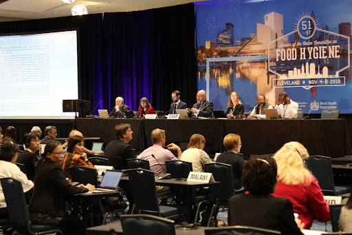 USDA conference with panelists on stage